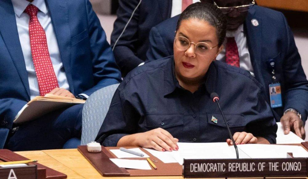 Thérèse Kayikwamba Wagner intervient au Conseil de sécurité de l’ONU sur la gouvernance des ressources naturelles.