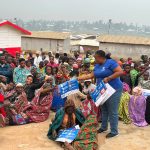 Sensibilisation communautaire dans le cadre de la riposte contre Ebola en Ituri