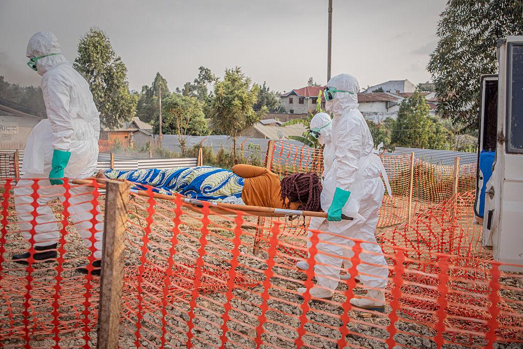 Personnel médical mobilisé contre l'épidémie d'Ebola en RDC.