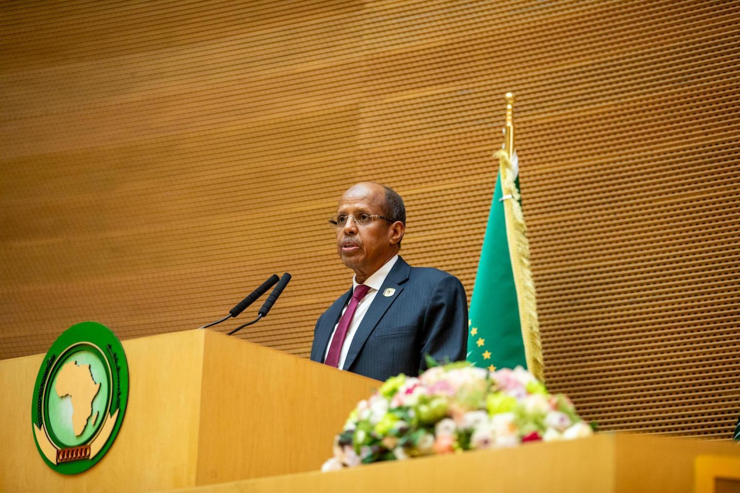 Mahmoud Ali Youssouf, président de la Commission de l'Union africaine, appelle au dialogue et au cessez-le-feu en RDC.